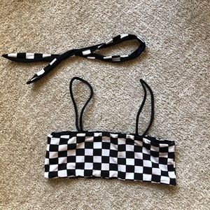Checkered Lali + Layla reversible bikini